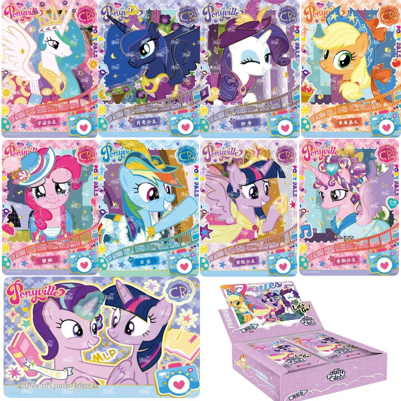 

KAYOU натуральная карта My Little Pony, милая забавная вечеринка, дружба, забавная тень 4 CR UR SSR, принцесса, аниме, игра, коллекционные карты, подарок