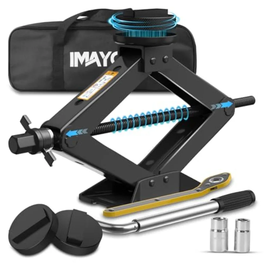 

Car Jack Kit for BMW and MINI 2.5 Ton Scissor Jack for BMW Vehicle with 2PCS Jack Pad Portable Tire Changing Kit Compatible wit