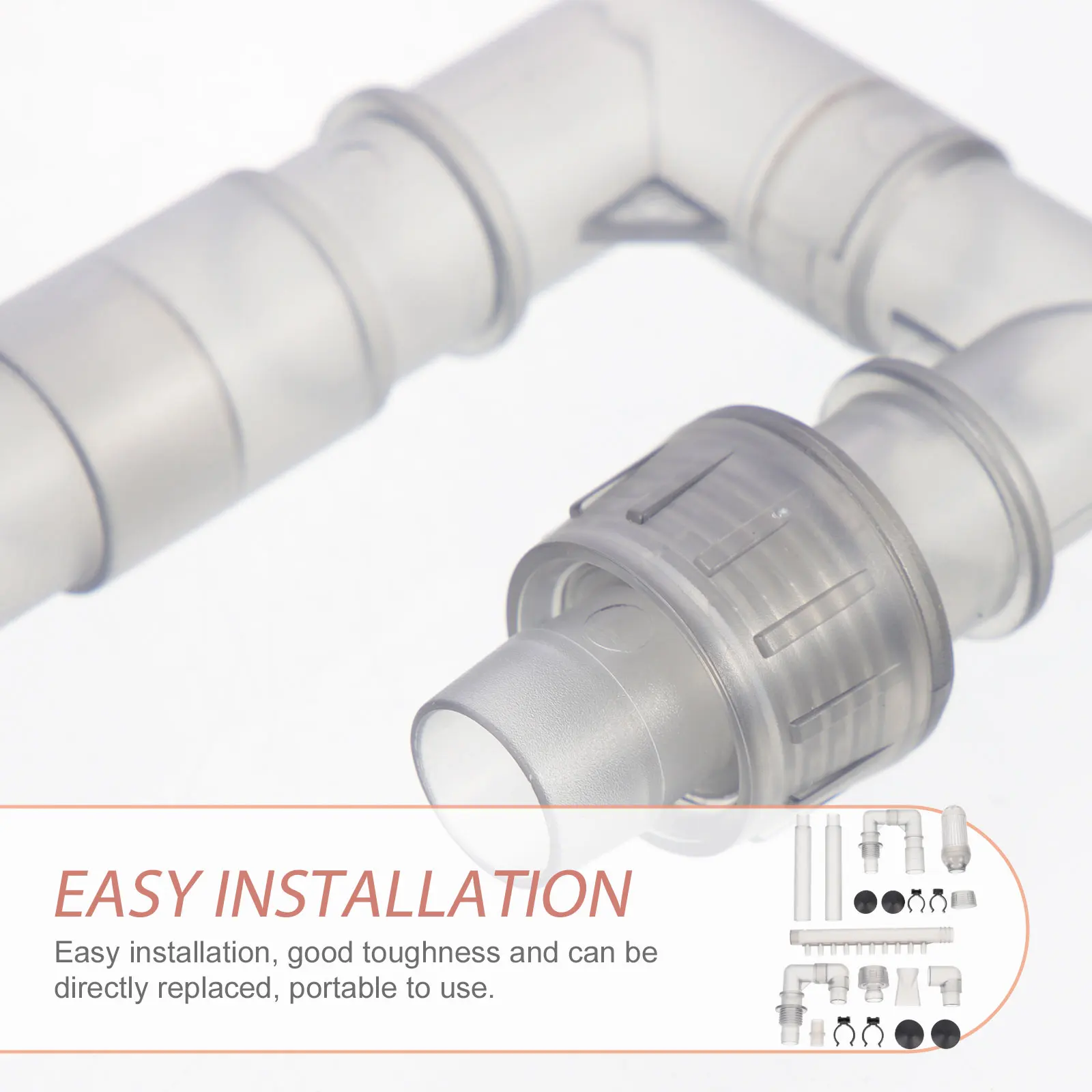 

12mm Intake Outflow Tube Filter Bucket Accessories for Aquarium Fish Tank Grey Pipes 603B Small Size Water Pipe Replacement