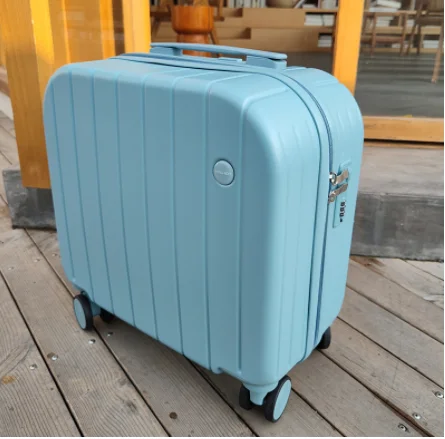 Luggage Female 18 "student small lightweight boarding case Children silent universal wheel combination case travel case