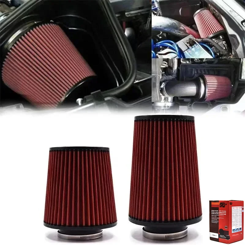 102 89 76mm KN Tapered Mushroom Head  Big Horsepower 3 3.5 4 Inch Car Intake Air Filter for K＆N 14084-2 Universal High Flow Cone