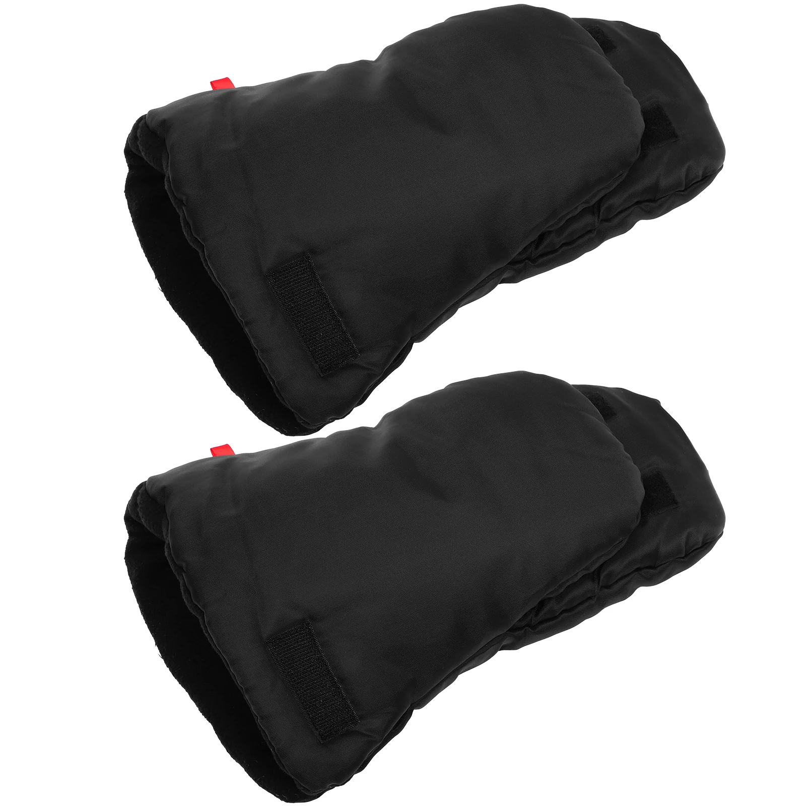 

Winter Stroller Gloves Insulated Mittens for Baby Pushchair Warm Hand Black Detachable Oxford Cotton