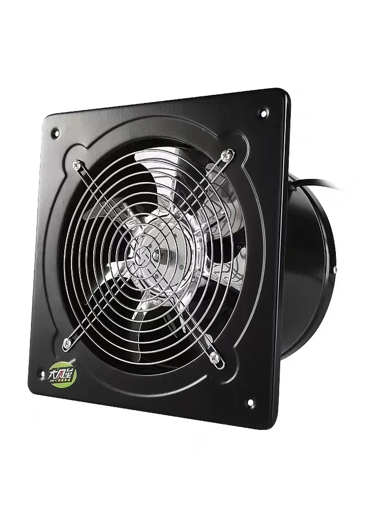 220V Powerful Window Exhaust Fan for Kitchen Oil Smoke Ventilation