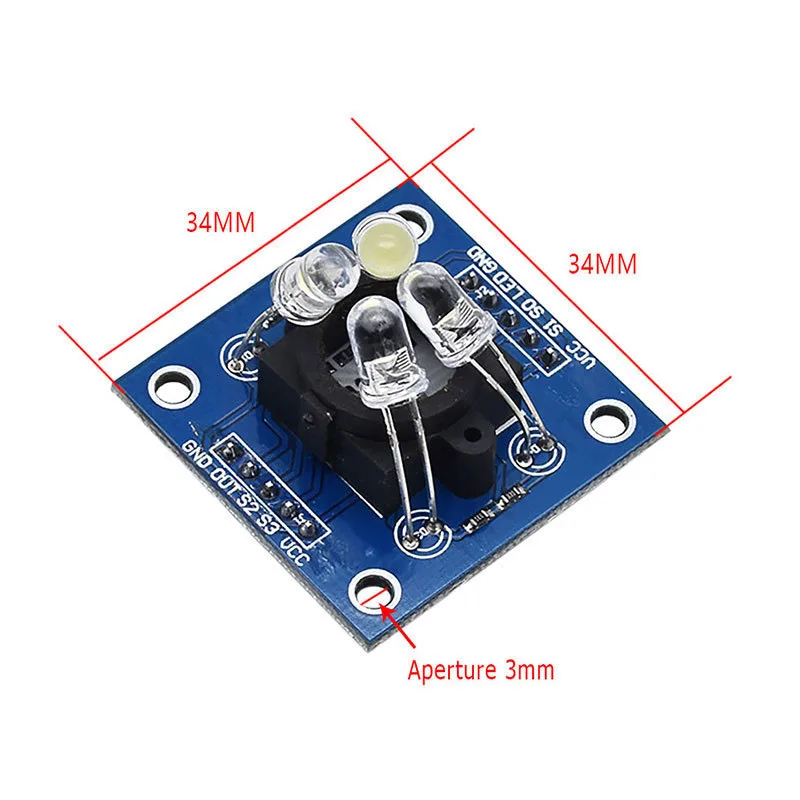 1/2/5/10/20Pcs GY-31 TCS230 TCS3200 Color Sensor Color Recognition Module Color Sensing Module