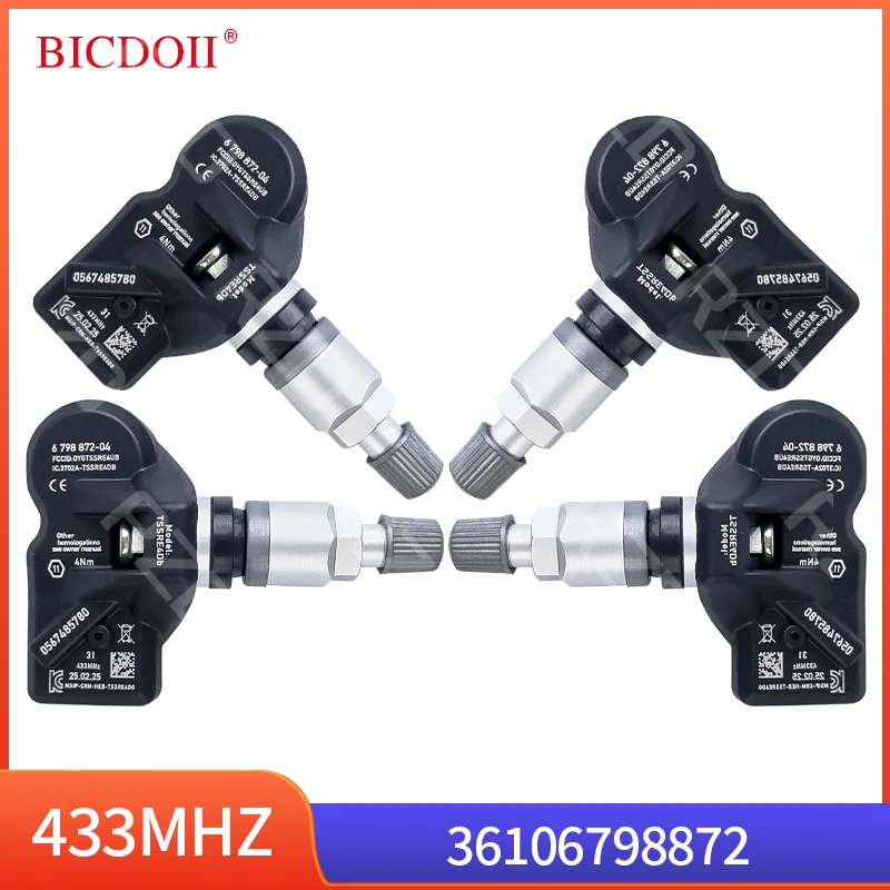 

6798872 Tire Pressure Sensor 3610679887 For BMW 2 3 4 5 6 7 Series M5 M6 X1 X3 X4 Z4 Mini Cabrio SUV Coupe Roadster 433Mhz TPMS