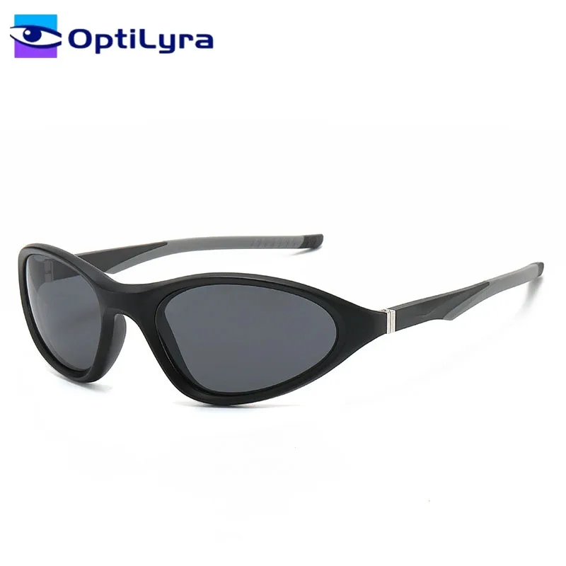 

OptiLyra Brand Men Trendy Outdoor Driving And Cycling Goggles Women Oval-Shaped Sports Sunglasses With UV Protection 400