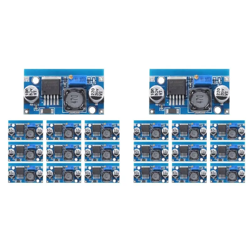 

A37T-20Pcs LM2596S DC-DC Step Down Power Supply Module 3A Adjustable Step-Down Module 1.5-35V Power Supply Step Down Module