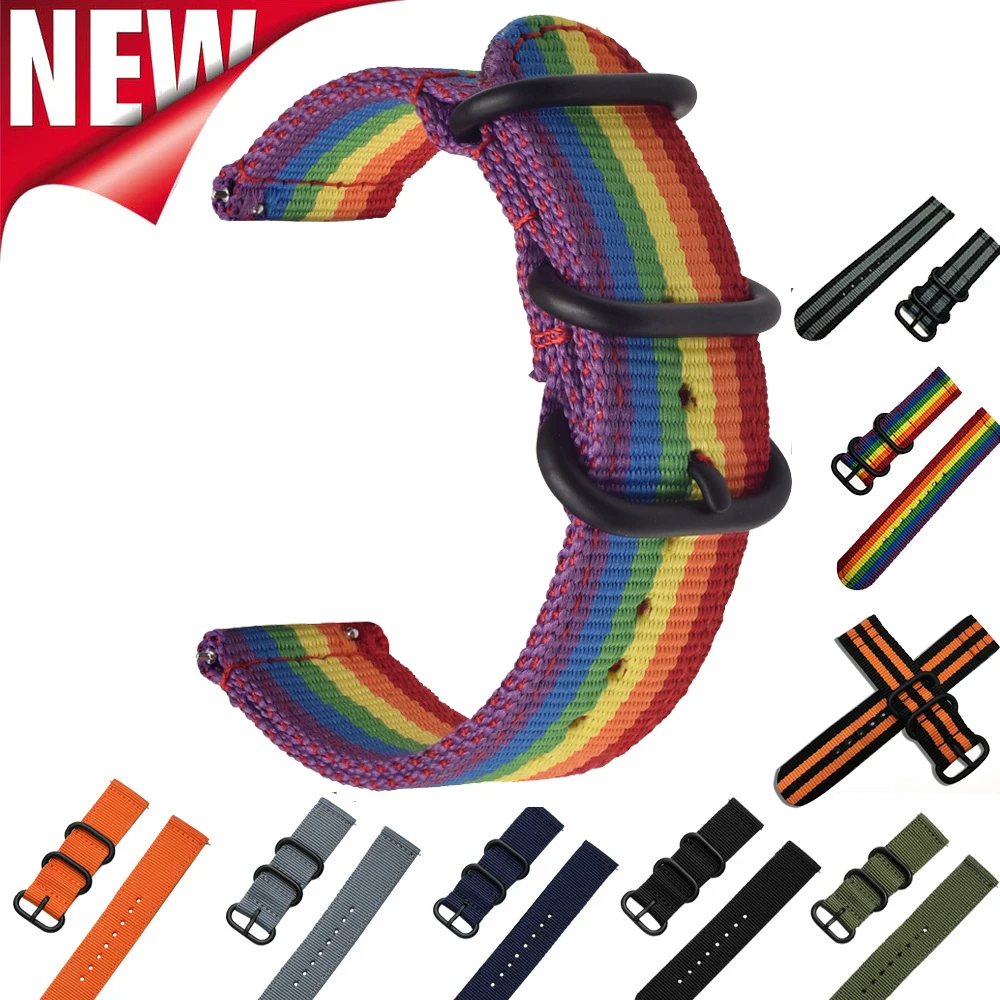 ナイロンストラップ Huawei Watch 5 46MM リストバンドブレスレットバンド Huawei Watch 5 42mm クイックリリース交換用時計バンド