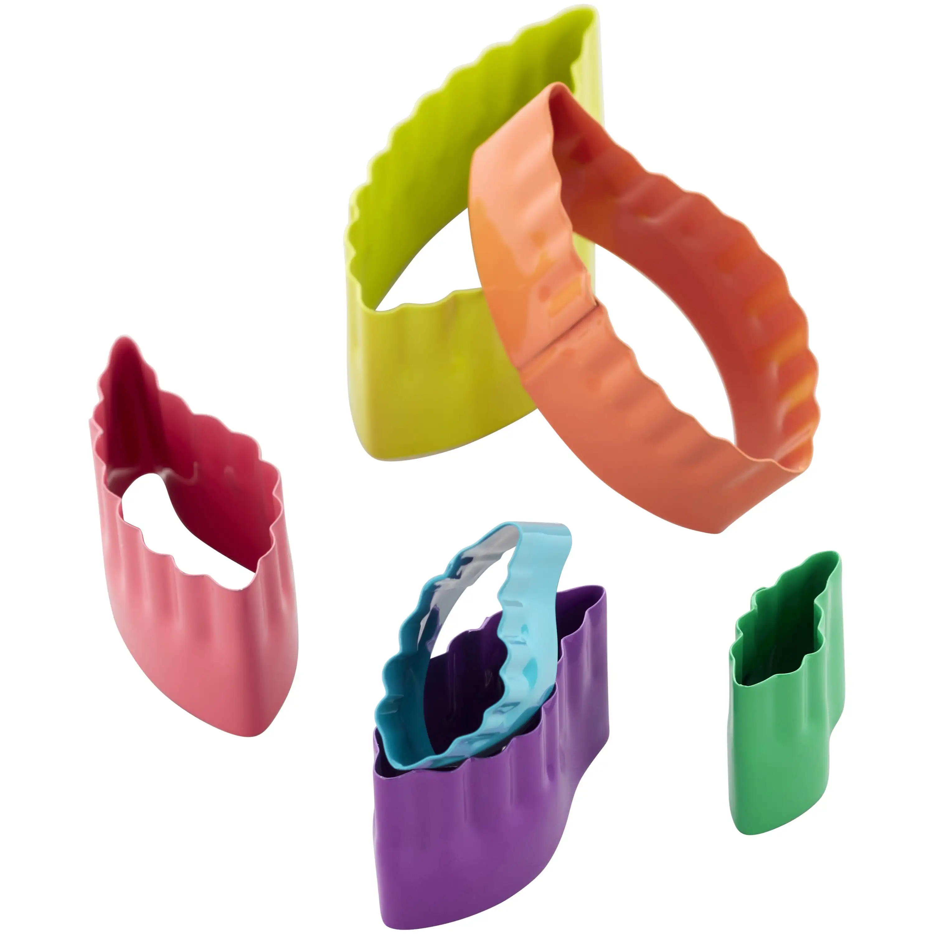 Leaf-Shaped Fondant Cut-Out Set, 6-Piece