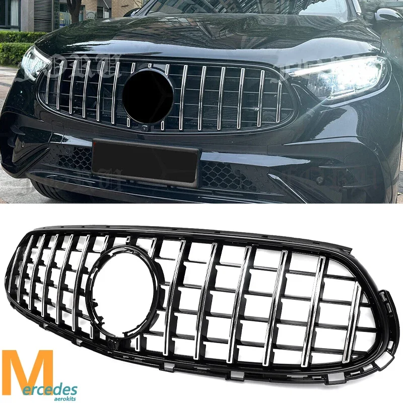 MAGICKIT For Mercedes-Benz X254 GLC43AMG GLC300 2023+ Front Racing Grill Facelift Grilles CAR accessories