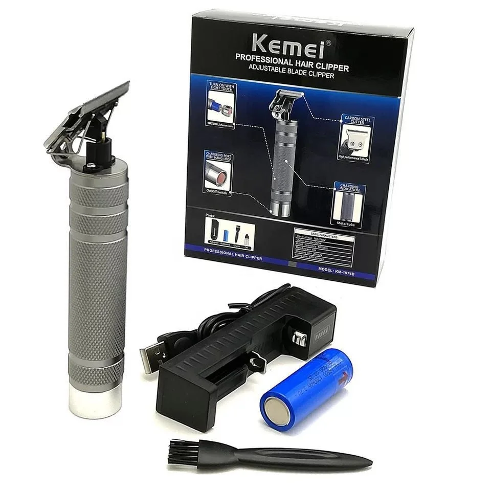 Kemei wiederauf ladbare elektrische Haars ch neider KM-1974A hochwertige Friseur Carving Trimmer Buddha Relief Haars chneide maschine Rasierer