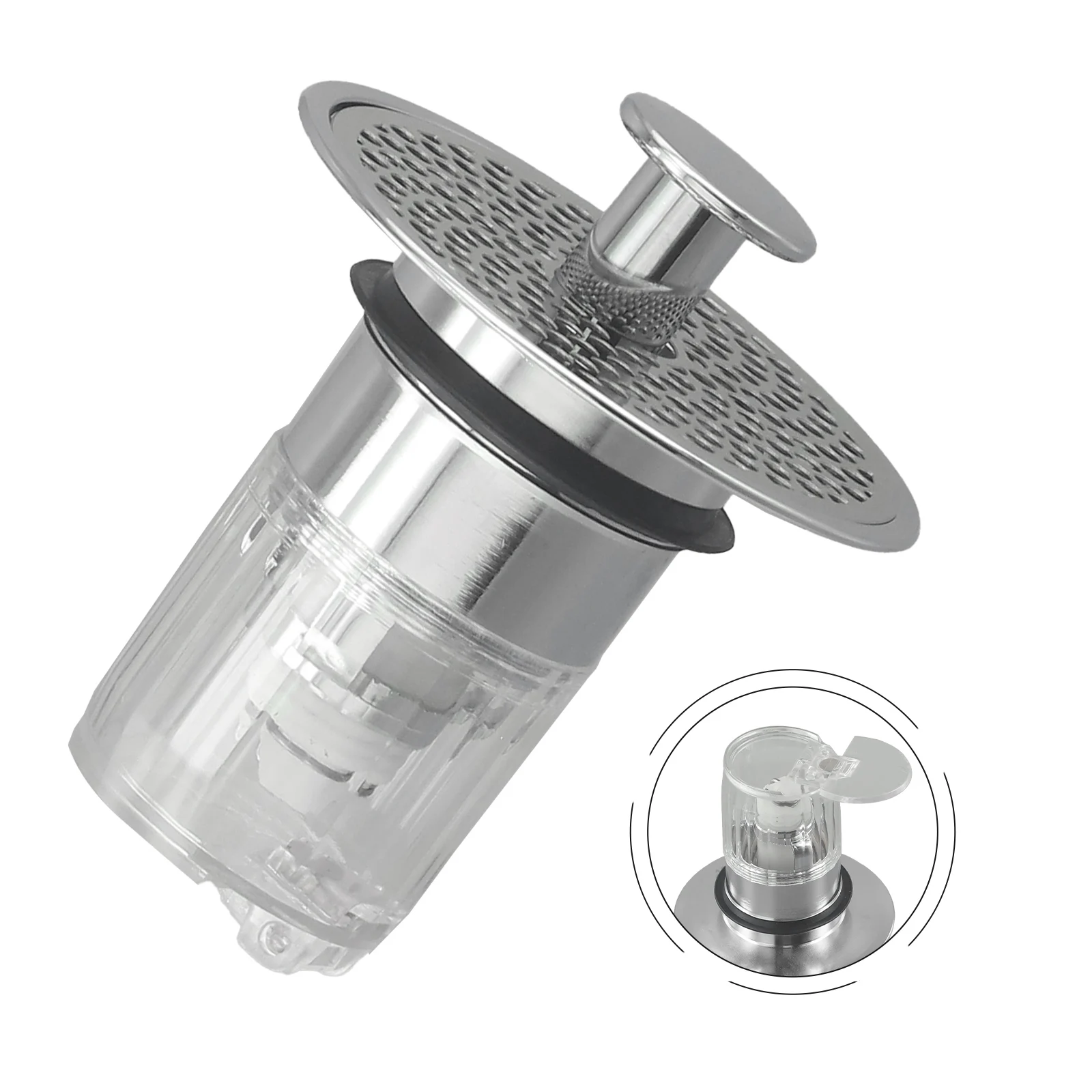 Efficient And Reliable Drain Plug: Ensures Fast Drainage For 34-37mm Drain Holes Kitchen Sink Accessories