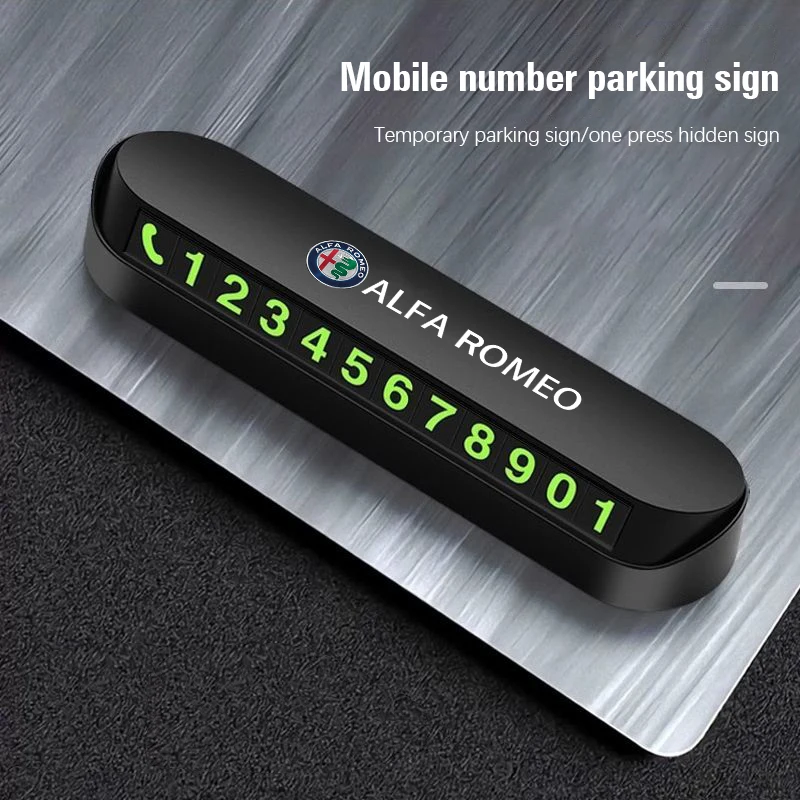 Car Parking Contact Number Plate Move Car Contact Card For Alfa Romeo Giulietta Mito 159 Giulia Stelvio 156 147 Tonale Brera