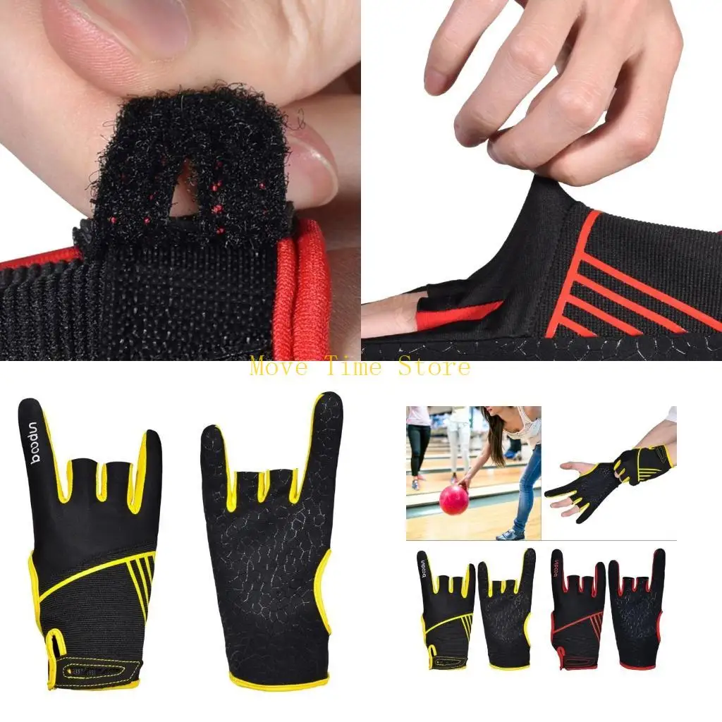 

92ME Breathable Elastic Bowling Gloves Half Finger Instrument Sports Gloves Mittens