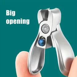 Mini Nail Clippers High Quality Stainless Steel Large Opening Manicure Fingernail Cutter Ingrown Toenail Scissors