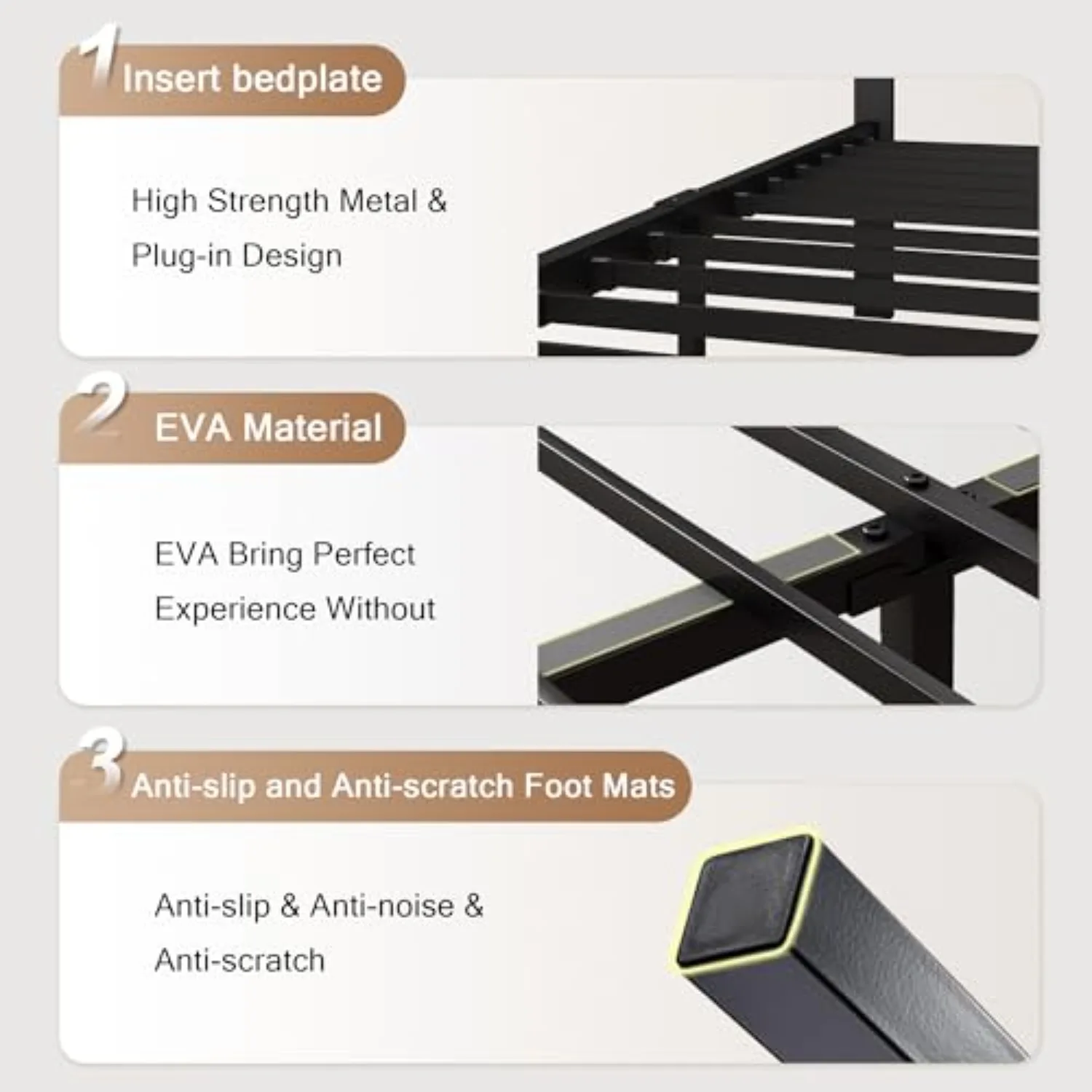 Queen Metal Platform Bed 5