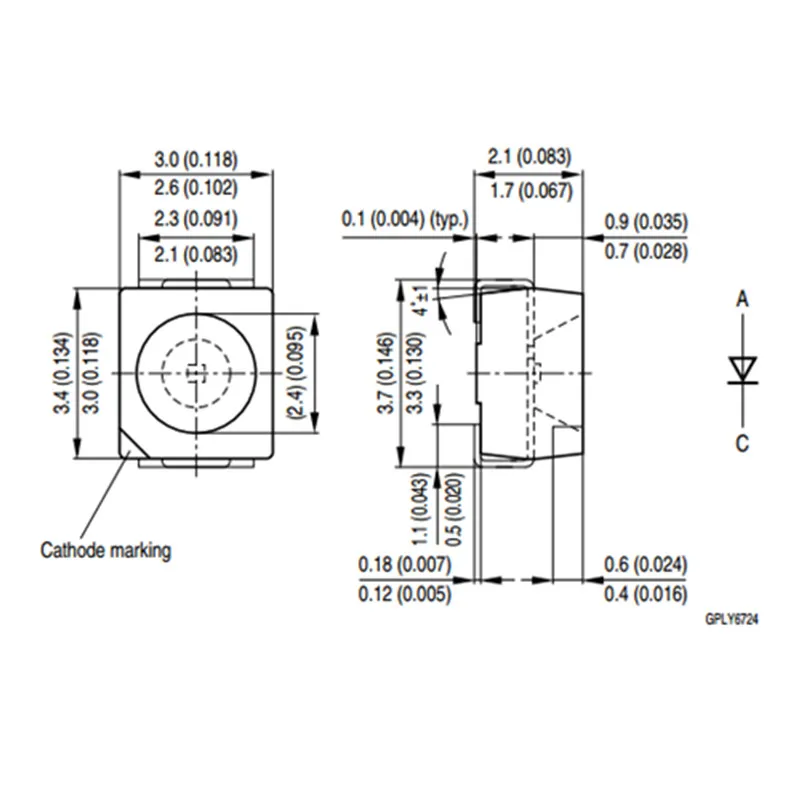 100 قطعة 3528 مناسبة لأضواء خلفية لوحة القيادة لتعديل BMW، وأضواء تعديل السيارة، والإكسسوارات، وأضواء لحام LED