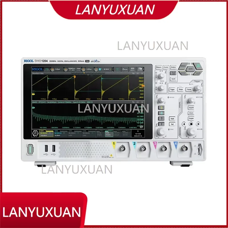 DHO1204 Oscilloscope 4CH 200MHz Digital Oscilloscope 2GSa/s