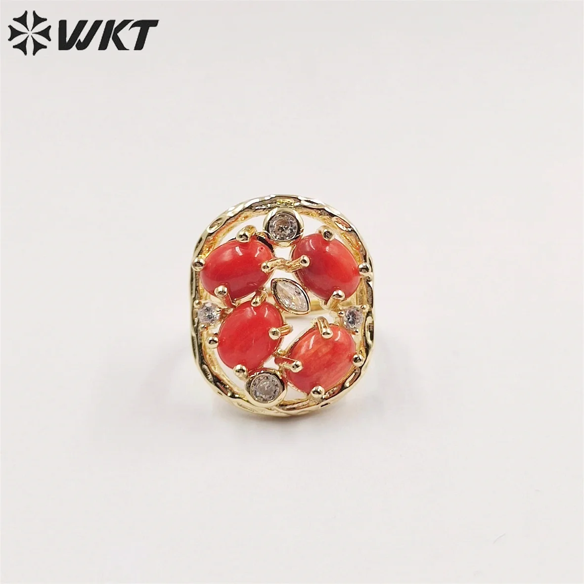 WT-R466 WKT 2023 Hot sale ring natural gemstone trend ring wedding party classy gift ring elegant jewelry sale trend Retro