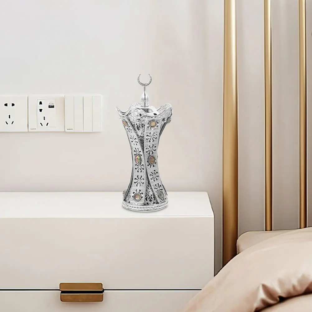 

Incense Burner Middle East Censer Holder Iron Retro nament for Home Desk Festival Aroma Relaxation Metal Craftsmanship Stability