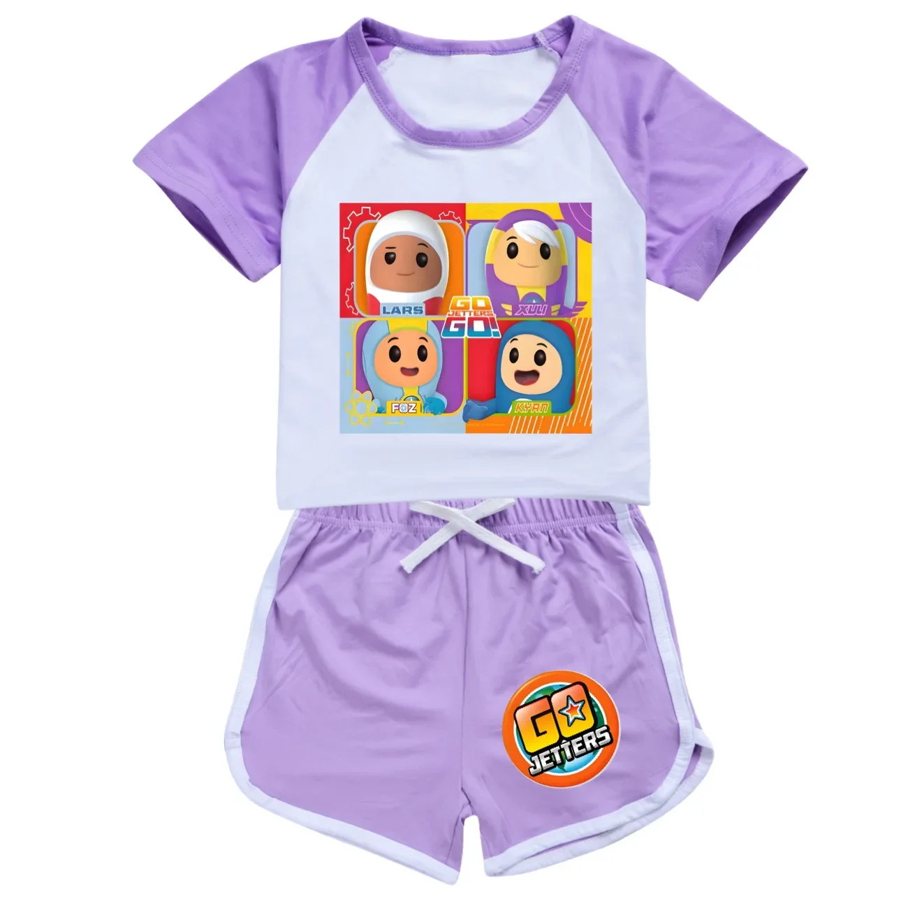 

Go Jetters Clothes Kids Summer Clothing Set Junior Boys O-neck Soft Short Sleeves Tops Shorts 2pcs Sets Toldder Girls Sportsuits