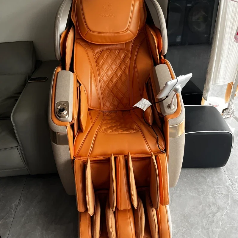 Massage Chair Maple Leaf Yellow Full Intelligent Luxury Space Capsule