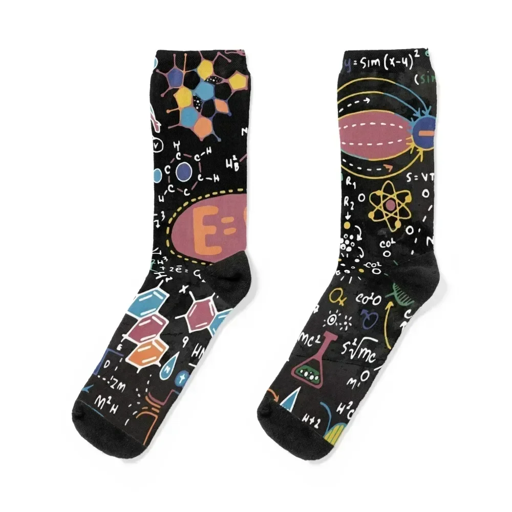

Science Studies Socks Stockings compression winter thermal bright garter custom Socks Female Men's