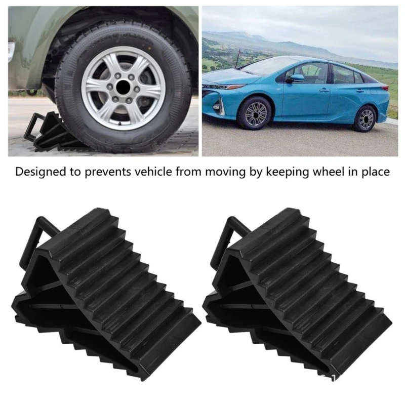 Car Trailer Wheel Chock Triangular AntiSlip Block Parking Wedges Car Stoppers Drop Shipping