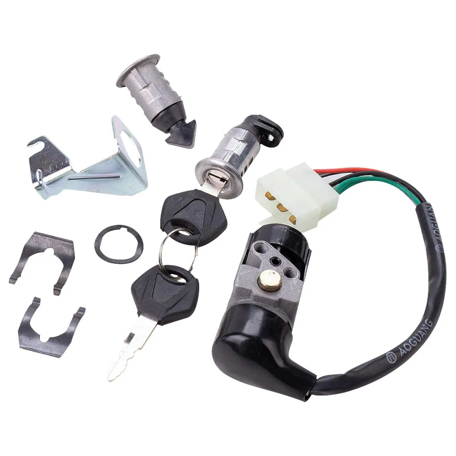 

Ignition Switch with 2 Keys with Keys for Gy6 125/150cc Chinese Scooter