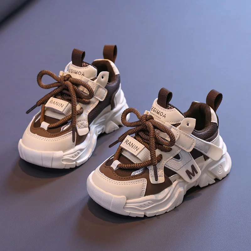 

2024 Kids Sports Shoes Children Non-slip Lightweight Sneaker Children's Fourseason Breathable Boys Casual Walking Shoes