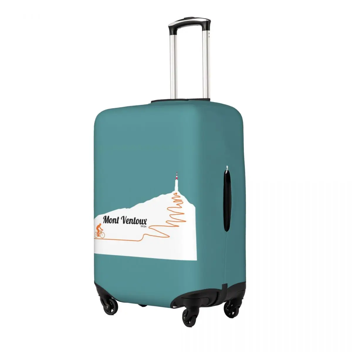 

Mont Ventoux Cycling Artwork Suitcase Cover Protection Elastic Trip Luggage Protector Covers for 18-32 Inch