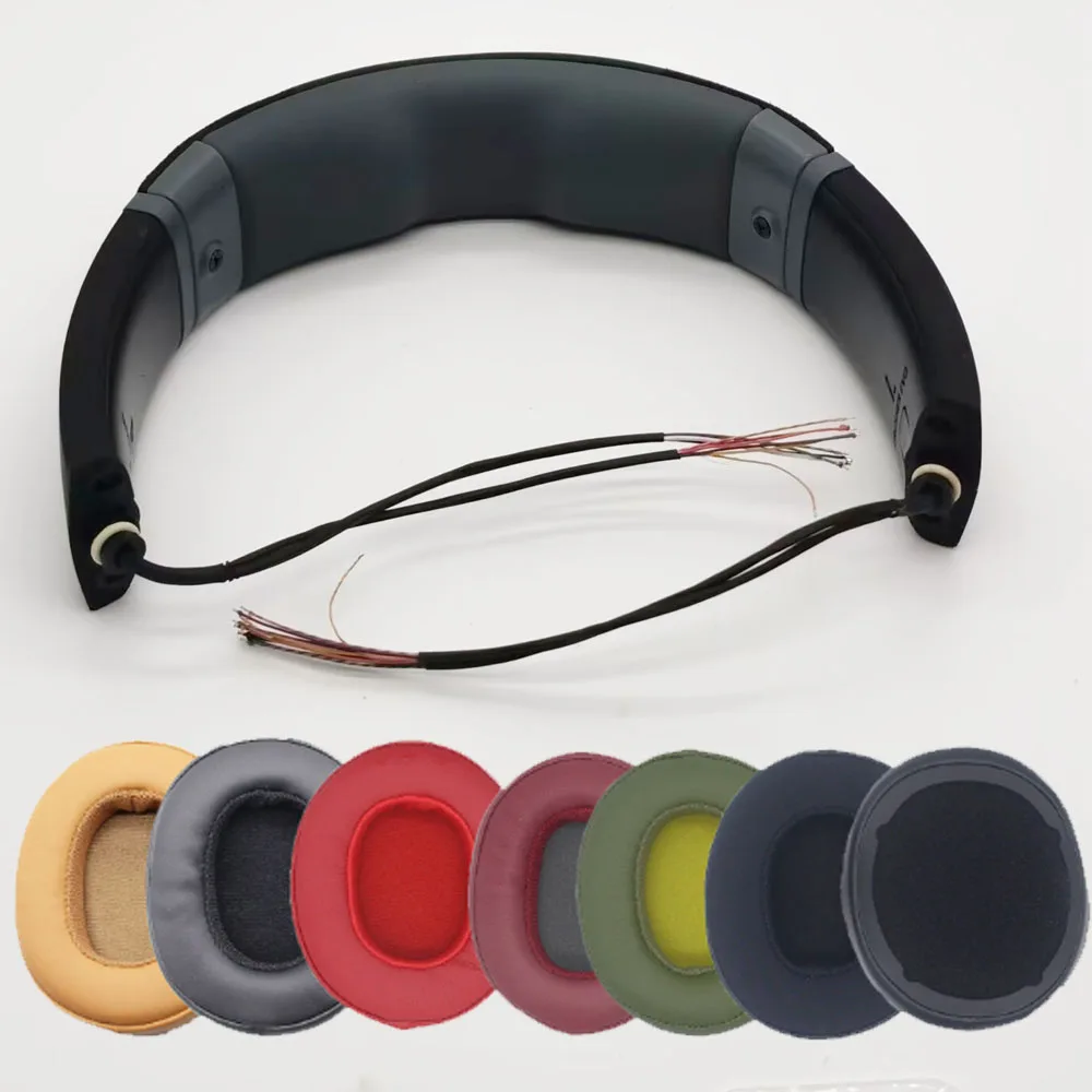 Almohadillas para auriculares, soporte para diadema para Skullcandy Crusher EVO, almohadilla para los oídos, almohada, cojín, pieza de reparación de banda para la cabeza de repuesto