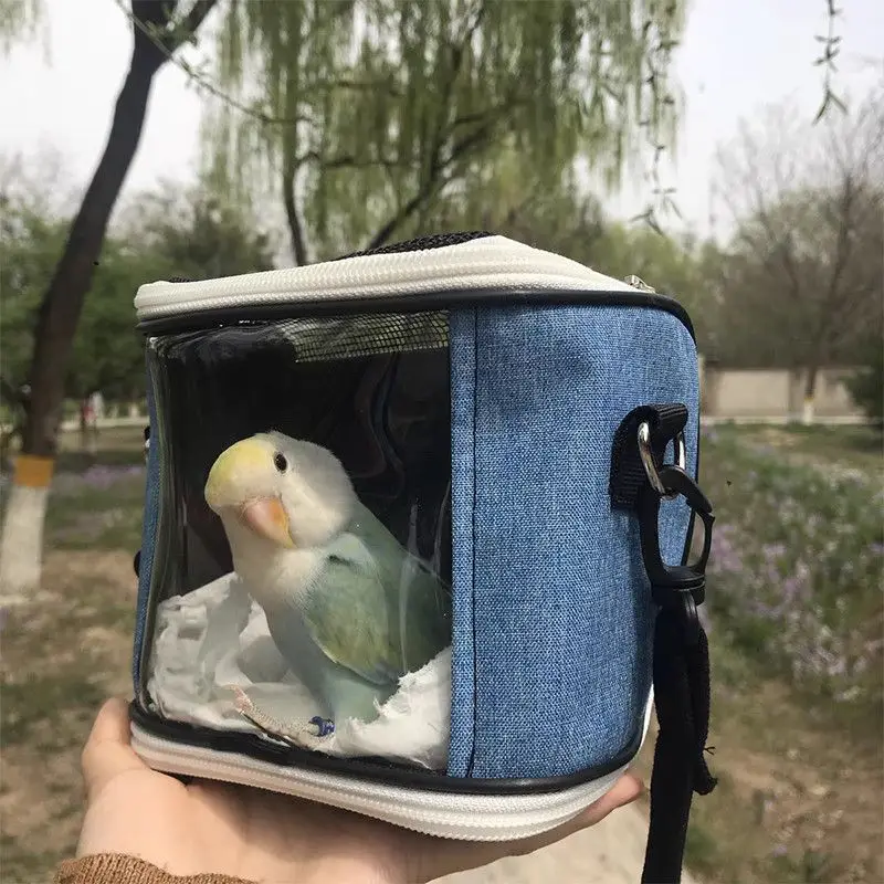 Portable Pet Bird Cage Parrot Breathable and Detachable Hamster Flying Kangaroo Travel Bag Pet Accessories Guinea Pig  Pet Bag