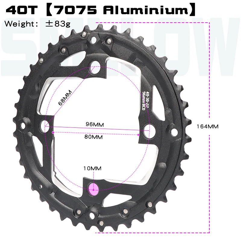 40T30T22 7/8/9 Speed Mountain Bikes MTB Road Bicycle Crank Crankset Chainwheel Disc Chain Wheel Tooth Slice Repair Cycling Parts