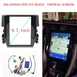 9.7 INCH Car Frame Fascia Adapter For Honda Civic 2016+ Android Big Screen Audio Dash Fitting Panel Kit