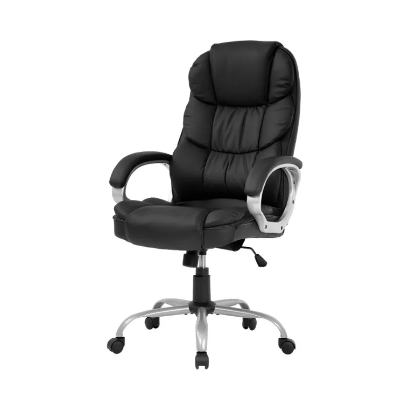 

Office Chair Computer High Back Adjustable Ergonomic Desk Chair Executive PU Leather Swivel with Armrests Lumbar Support