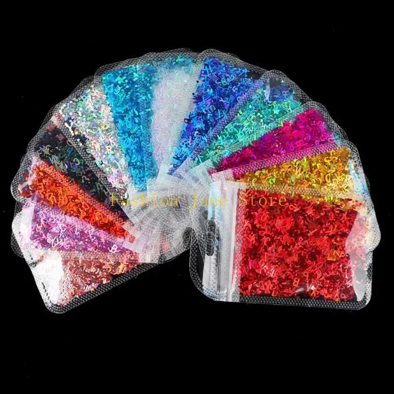 

N5KA Glitters Epoxy Laste Supplies, смешанные с сумкой для хранения для изготовления ювелирных изделий из смолы