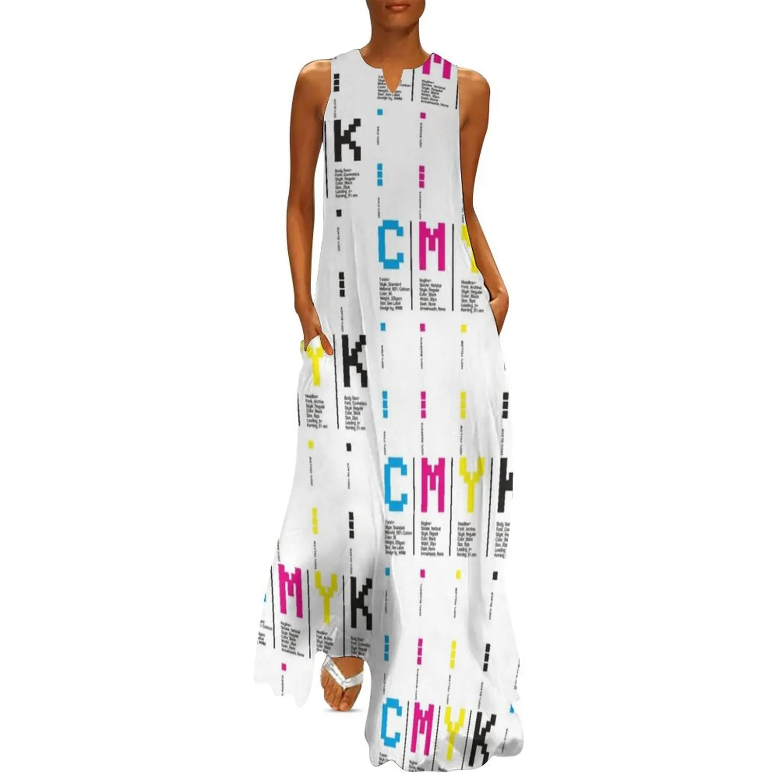 CMYK Color Typography Typeface Prepress Graphic Design Long Dress Woman dresses Women's dress