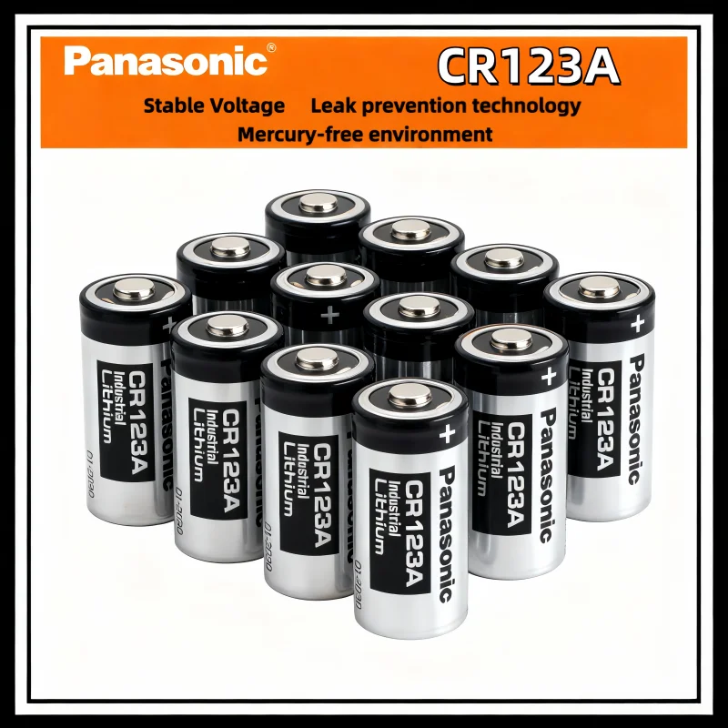 

1-10PCS Original Panasonic CR123A 3V Lithium Battery CR17345 DL123A EL123A For Arlo Camera
