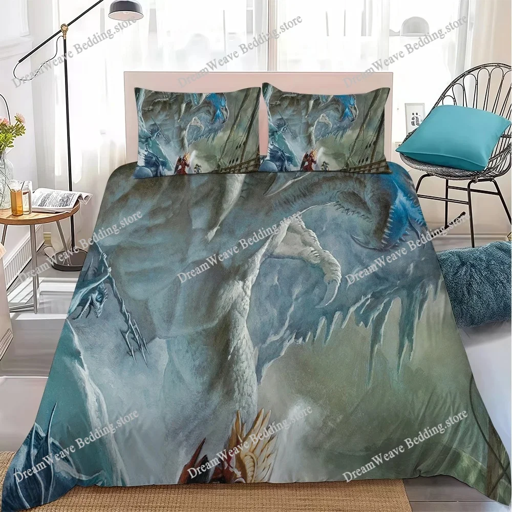 D-Dungeons D-Dragons Duvet Cover Set Home Style Bedding Soft Laundry Cotton Bed Student Dormitory Gift