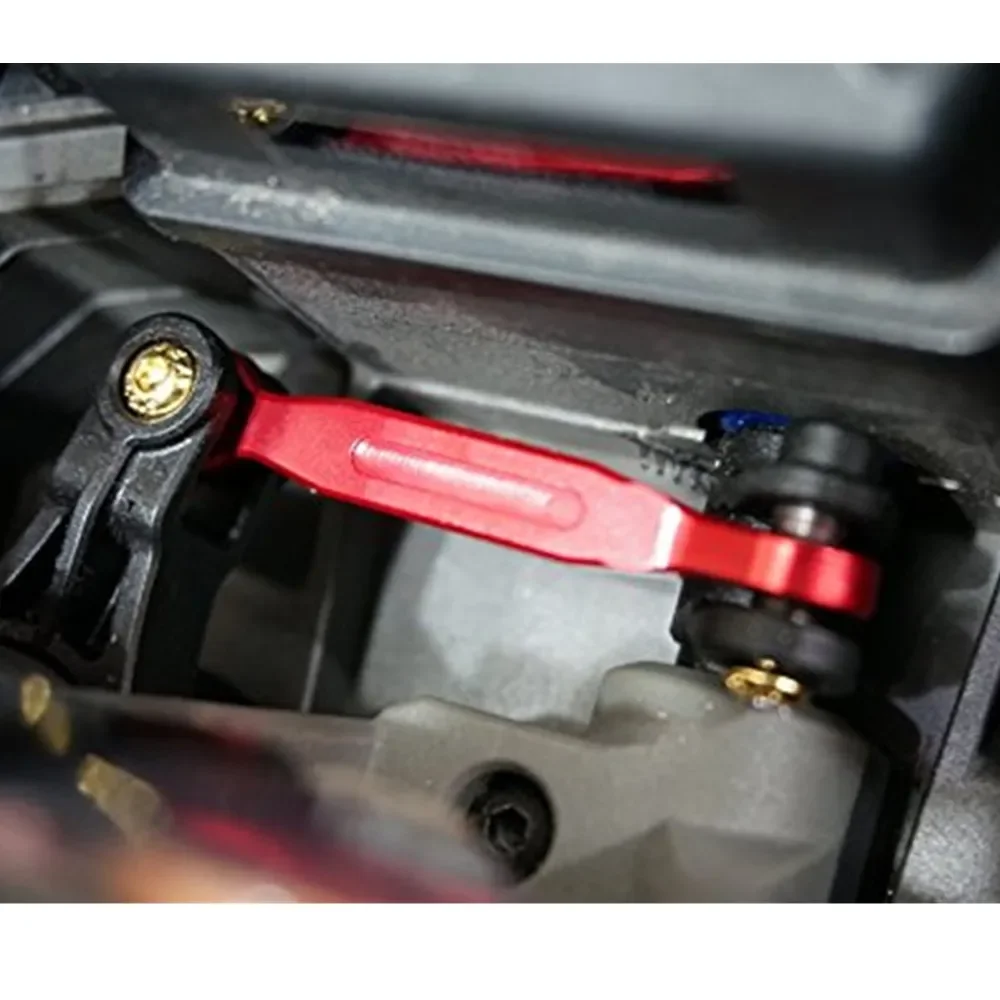 Aluminum Servo Steering Linkage 46MM Anti Dropping Design  For Traxxas 1/5 X-MAXX 7747 1/10 New MAXX 8947 RC Upgrade Part view 2