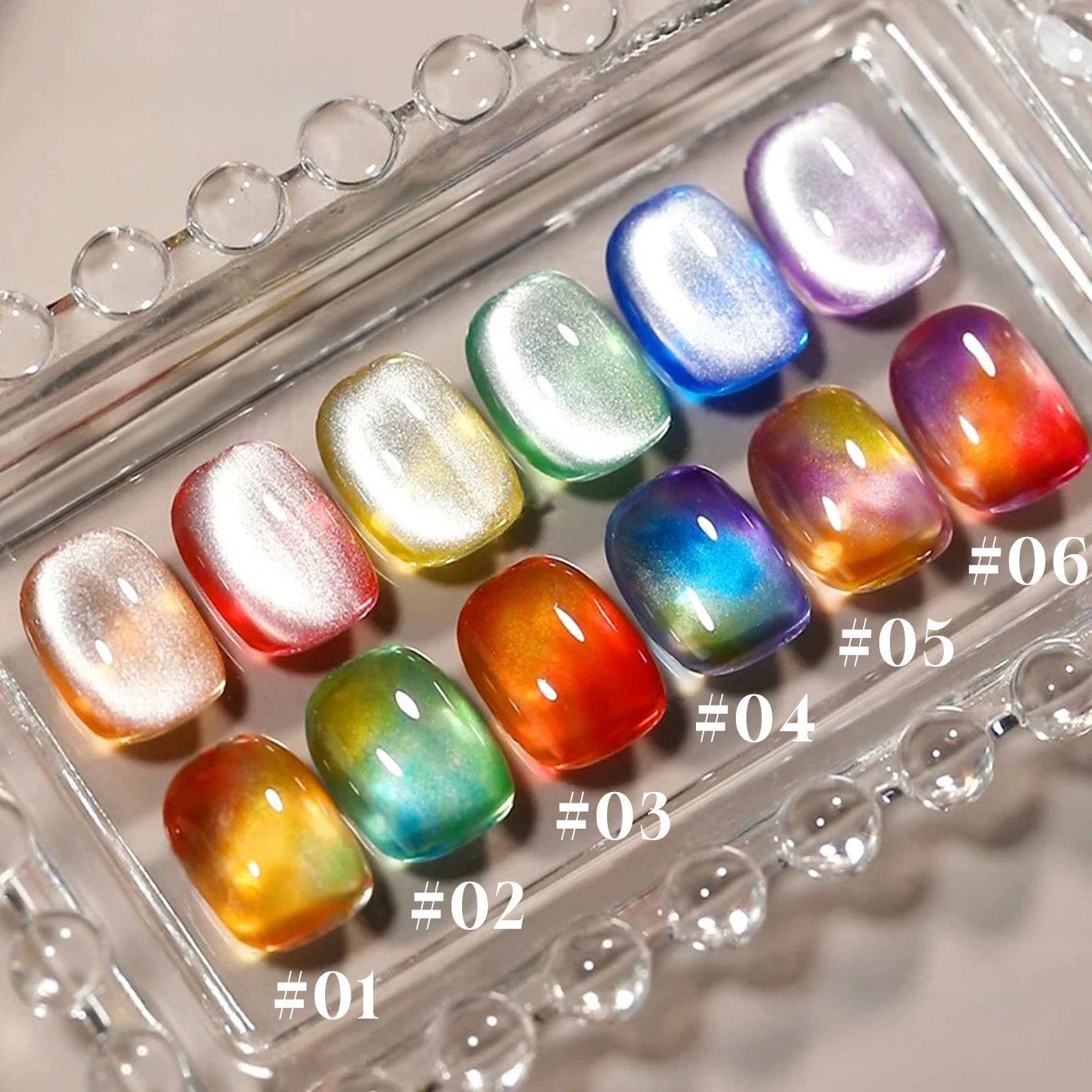 MIANEL 12ML 1個入り Vittini 2025 新アイスシアードーパミン半透明ガラスグレージェルネイルポリッシュコレクション - 2025ネイルアートトレンド