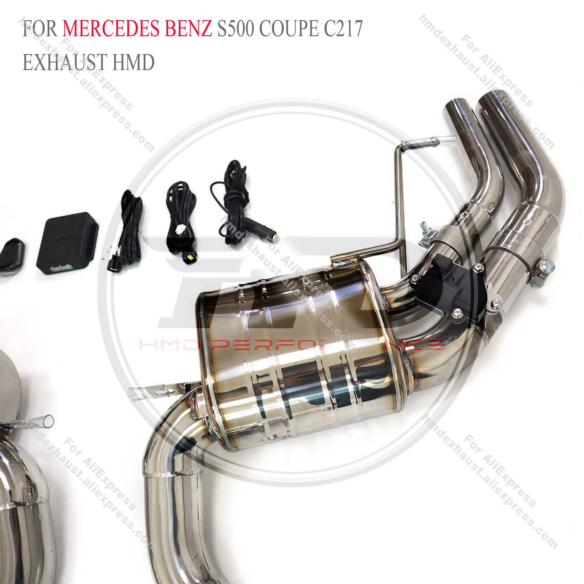 HMD Exhaust System Performance Catback forMercedes Benz S500 S550 coupe C217 4.7T Muffler With Electronic Valve