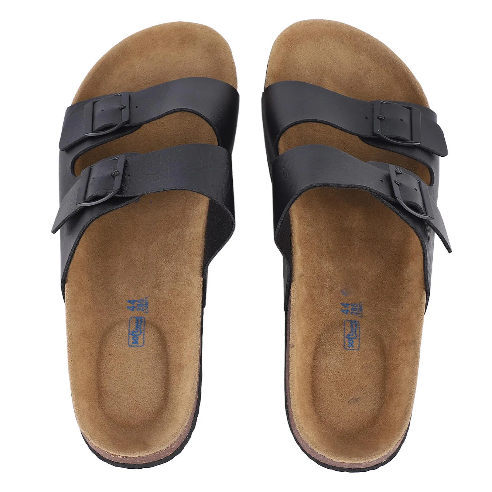 Sandalias de plataforma con correa de doble hebilla, sandalias antideslizantes vintage ajustables con punta abierta