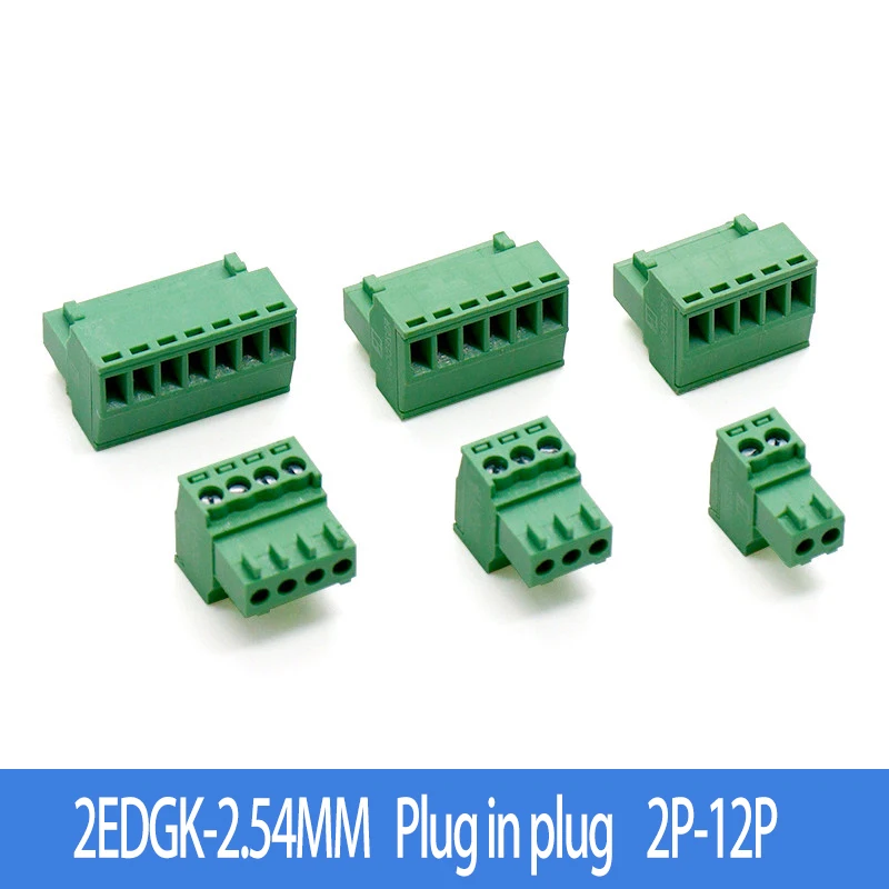 2EDGK-2.54MM green wiring terminal plug-in plug 2EDGK-2P/3P/4P/5P/6P/7P/8P/9P/10P/12P