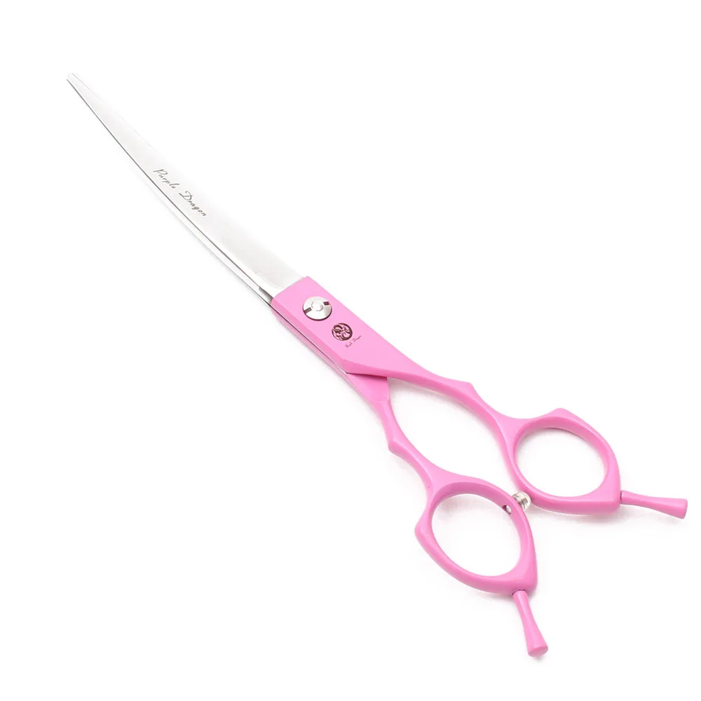 Dog Beauty Scissors Purple Dragon Japan Stainless Pink Pet Chunker Scissors Hairdresser Canine Pets Dogs Accessories Kit Z3009
