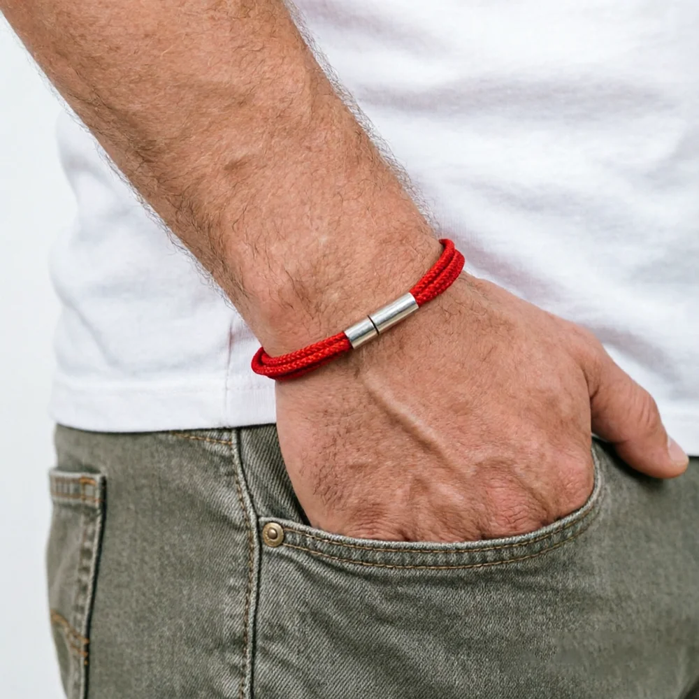 Handmade Weaven Thin String Bracelet Unisex Multilayer Stacking 5 Colors Options Luck Rope Braslet Daily Leisure Couple Jewelry