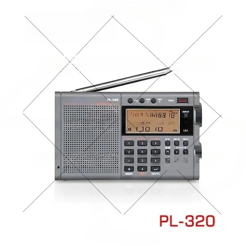 راديو PL-320 نطاق كامل جديد لاختبار الاستماع باللغة الإنجليزية IELTS مع كابل شحن PL-330