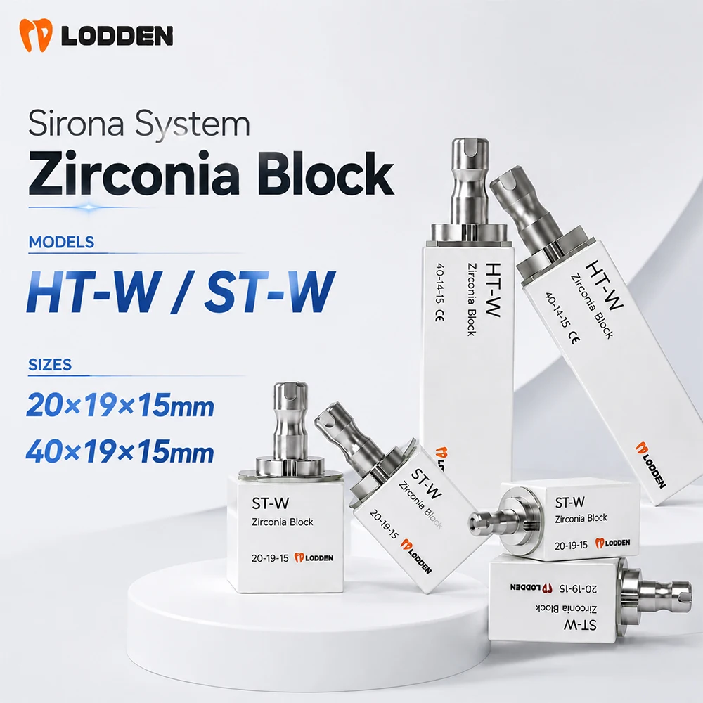 Sirona Cerec HT-W ST-W Zirconia Milling Zirconia Block CAD CAM Multi Size White Sirona System Dental Lab Zirconia Blank