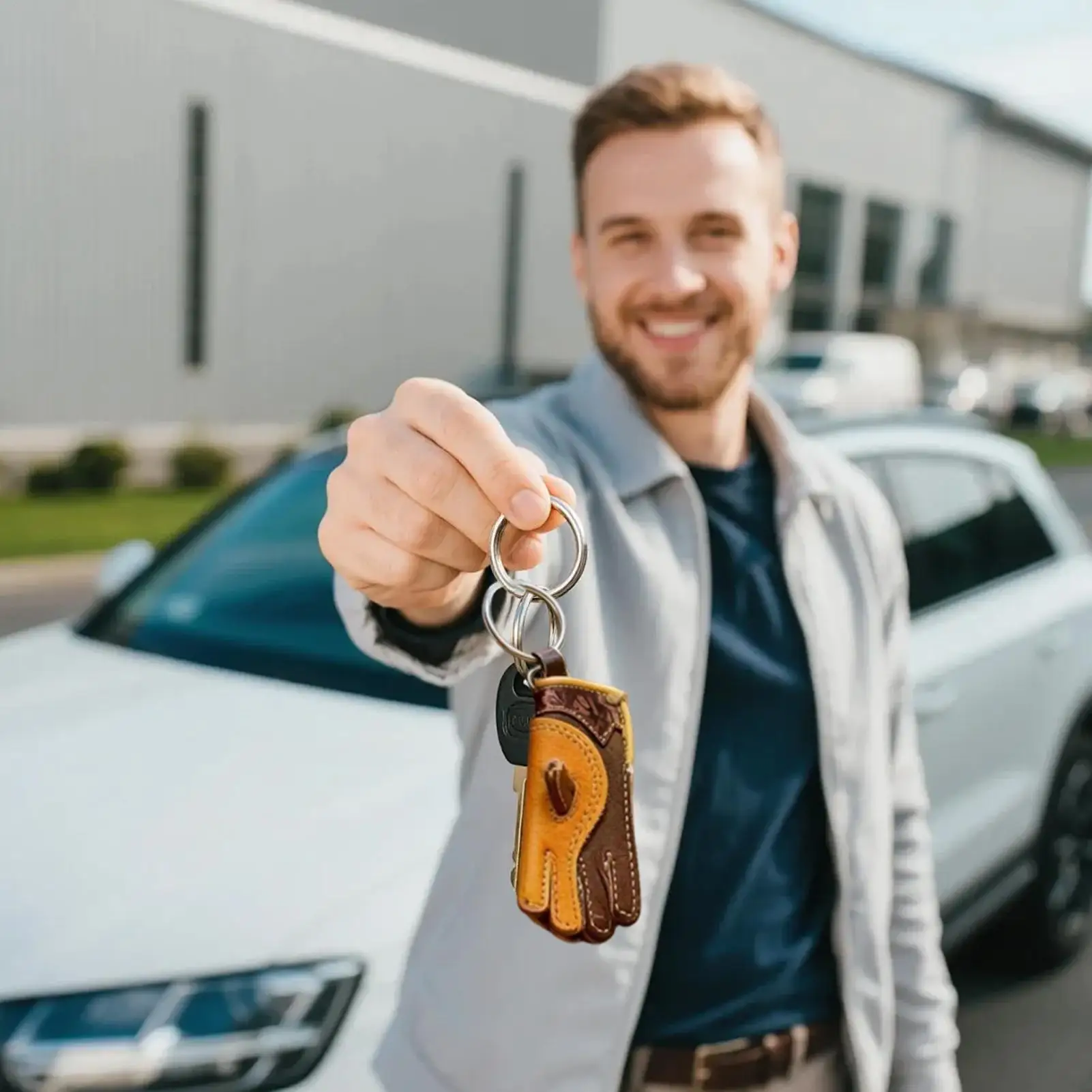 

Falconry Glove Key Chain Leather Keyring Ornament Backpack Decoration Men's Keychains For Outdoor Gear For Dad Boyfriend Men